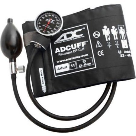 AMERICAN DIAGNOSTIC CORP ADC® Diagnostix„¢ 720 Pocket Aneroid Sphygmomanometer, Adult, Black 720-11ABK